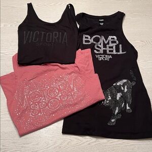 Victoria Sport set of 3 graphic tanks